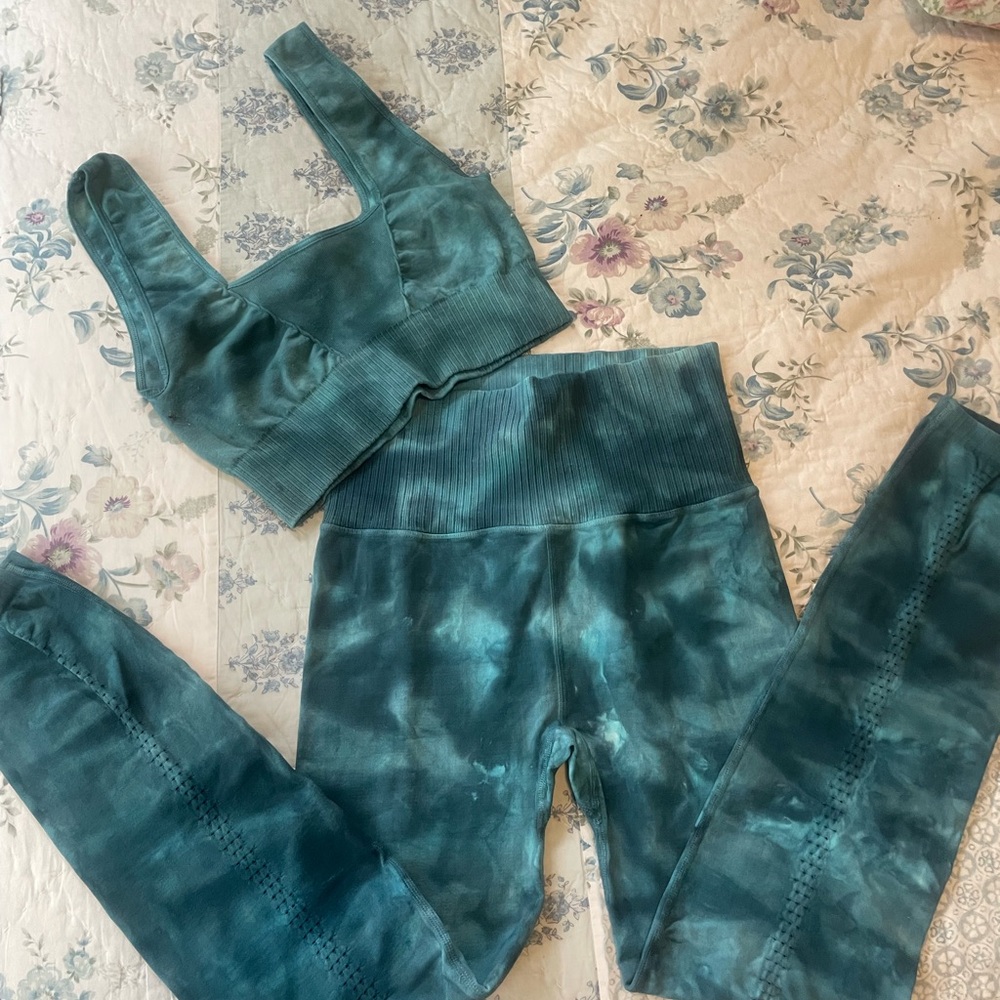 Free People Teal Activewear Set